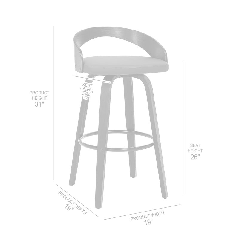 Corrigan Studio® Maxime Swivel Bar Stool & Reviews Wayfair